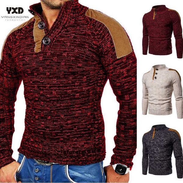 new men clothes man pullover sweater mens clothing mans sweaters jumper man cotton wool spliced leather button knitted sweater, White;black
new men clothes man pullover sweater mens clothing mans sweaters jumper man cotton wool spliced leather button knitted sweater, White;black