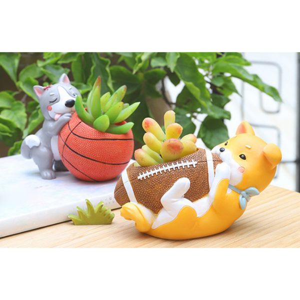 pack of 2 cute puppy dogs animal succulent planters resin flower pots for home tabledecor
pack of 2 cute puppy dogs animal succulent planters resin flower pots for home tabledecor