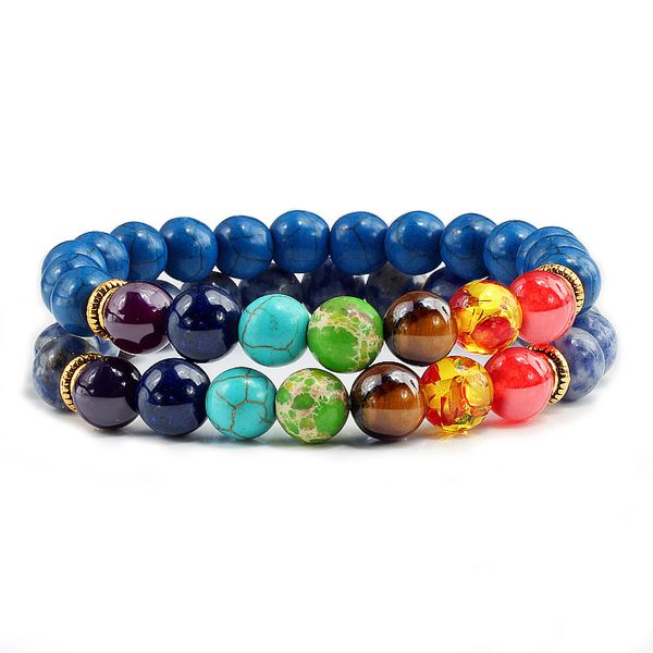 natural 2pcs/set natural stone 7 chakra bracelets & bangles lava healing yoga balance beads reiki buddha prayer bracelet jewelry, Black
natural 2pcs/set natural stone 7 chakra bracelets & bangles lava healing yoga balance beads reiki buddha prayer bracelet jewelry, Black