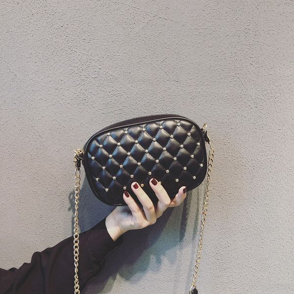 mni handbags women's new 2019 casual waterproof shoulder messenger bag rivet pouch femininity black rhombus chain bag
mni handbags women's new 2019 casual waterproof shoulder messenger bag rivet pouch femininity black rhombus chain bag