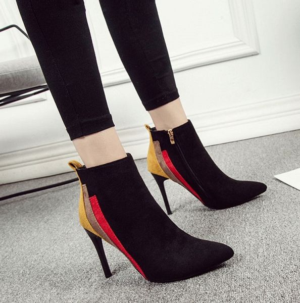 new autumn winter thick heels solid lace-up pu fashion women's boots thick heels and new style boots, Black
new autumn winter thick heels solid lace-up pu fashion women's boots thick heels and new style boots, Black