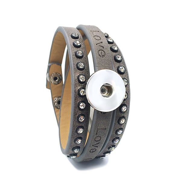 fashion pu leather 046 handmade fit 18mm snap button bracelet interchangeable charm jewelry for women men gift, Golden;silver
fashion pu leather 046 handmade fit 18mm snap button bracelet interchangeable charm jewelry for women men gift, Golden;silver