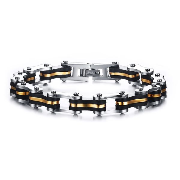bracelet jewelry motorcycle chain biker bicycle punk bracelet for men 2020 steel, Black
bracelet jewelry motorcycle chain biker bicycle punk bracelet for men 2020 steel, Black
