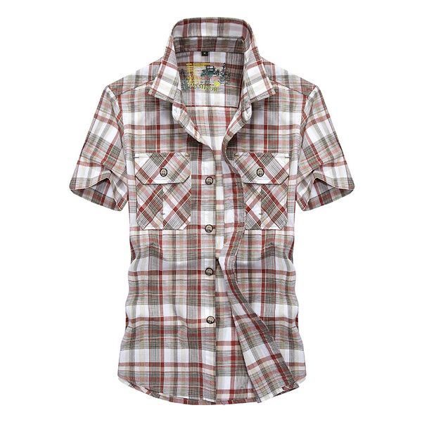 men's casual shirts brand 100% cotton plaid shirt men summer fashion short sleeve turn-down fitness chemise homme clothing, White;black
men's casual shirts brand 100% cotton plaid shirt men summer fashion short sleeve turn-down fitness chemise homme clothing, White;black