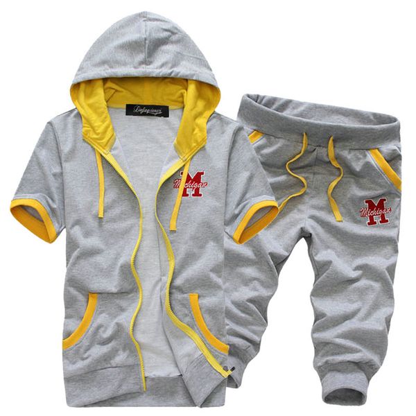 2020 summer hoodies tracksuit men set short sleeve casual mens sporting suis (asian size, Gray
2020 summer hoodies tracksuit men set short sleeve casual mens sporting suis (asian size, Gray