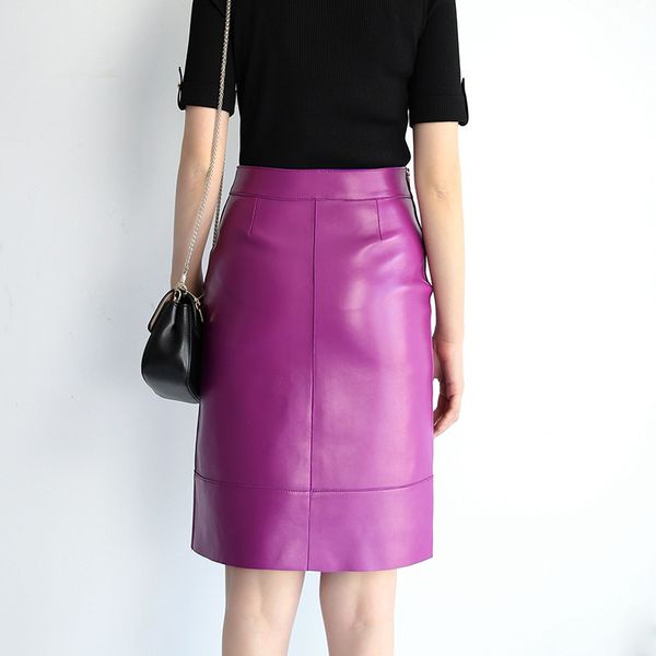 spring autumn women's genuine leather pencil skirt fashion real leather pocket skirts b341, Black
spring autumn women's genuine leather pencil skirt fashion real leather pocket skirts b341, Black