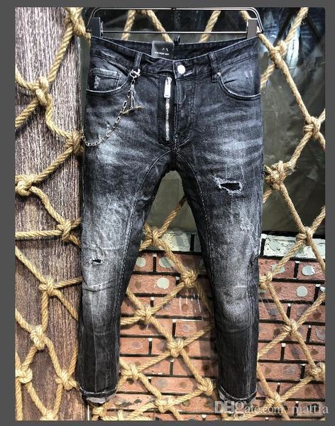 new wholesale brand men denim jeans embroidery pants fashion holes trousers casual pants hip hop jeans 123, Blue
new wholesale brand men denim jeans embroidery pants fashion holes trousers casual pants hip hop jeans 123, Blue