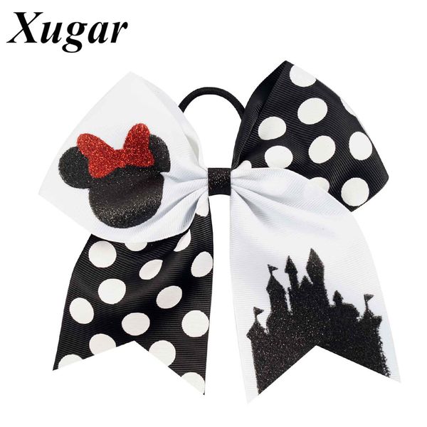 7" cute children boutique printed glitter cheer bow with elastic bands for pretty girls
7" cute children boutique printed glitter cheer bow with elastic bands for pretty girls