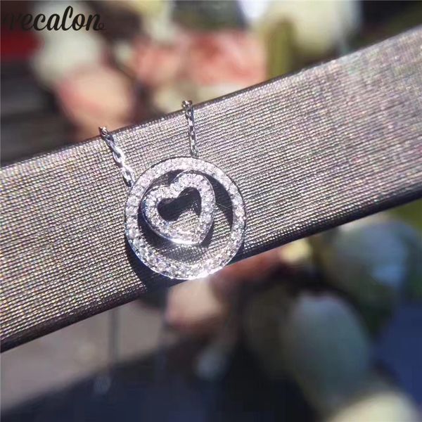 vecalon handmade heart love pendant real 925 sterling silver diamond wedding pendants with necklace for women party jewelry
vecalon handmade heart love pendant real 925 sterling silver diamond wedding pendants with necklace for women party jewelry