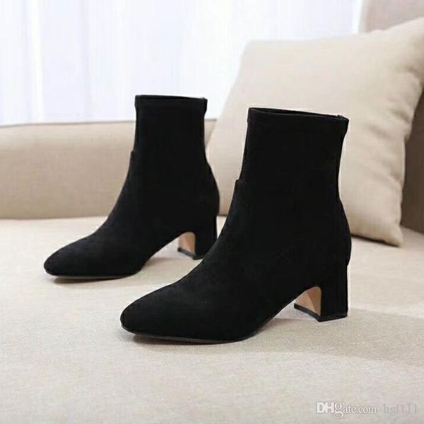 stretch boots women's booties autumn and winter new thick with high-heeled wild short tube women's boots black pointed martin boot
stretch boots women's booties autumn and winter new thick with high-heeled wild short tube women's boots black pointed martin boot