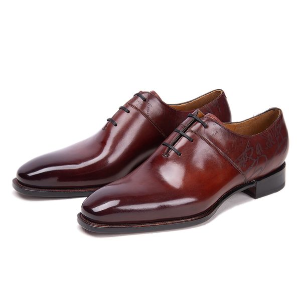 hand made men's solid leather formal brown hand painted men's formal shoes classic men's oxford dress shoes cow leather fu
hand made men's solid leather formal brown hand painted men's formal shoes classic men's oxford dress shoes cow leather fu