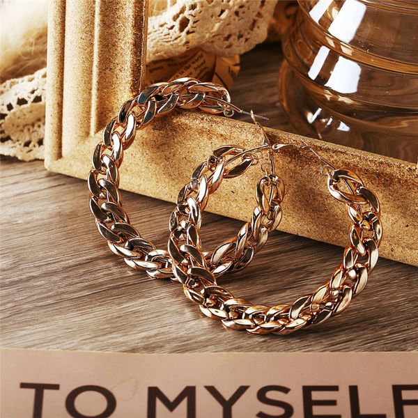 bacolod large round gold color hoop earrings hyperbole 2020 fashion female party birthday jewelry geometric women's earring, Golden;silver
bacolod large round gold color hoop earrings hyperbole 2020 fashion female party birthday jewelry geometric women's earring, Golden;silver