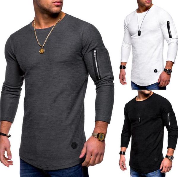 2020 new mens designer tshirts spring and autumn long sleeved zipper curved long line t shirt clothing quality, White;black
2020 new mens designer tshirts spring and autumn long sleeved zipper curved long line t shirt clothing quality, White;black