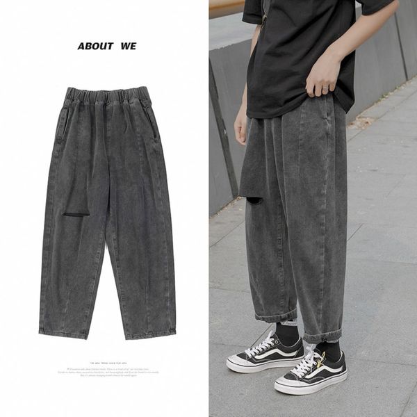 men's jeans korean straight fashion retro casual ripped trousers men streetwear loose hip hop hole denim pants mens -2xl, Blue
men's jeans korean straight fashion retro casual ripped trousers men streetwear loose hip hop hole denim pants mens -2xl, Blue