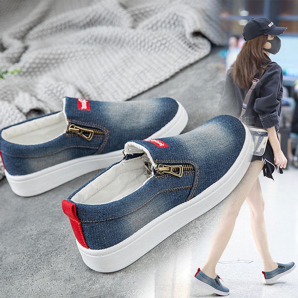 2019 new spring autumn flat shoes for women denim flat platform classic fashion casual shoes sneakers zapatos de mujer, Black
2019 new spring autumn flat shoes for women denim flat platform classic fashion casual shoes sneakers zapatos de mujer, Black