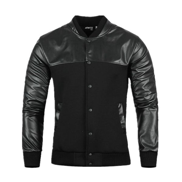 new 2020 autumn jackets men coats mandarin collar pu spliced england style male jacket slim cotton coat men clothes, Black;brown
new 2020 autumn jackets men coats mandarin collar pu spliced england style male jacket slim cotton coat men clothes, Black;brown