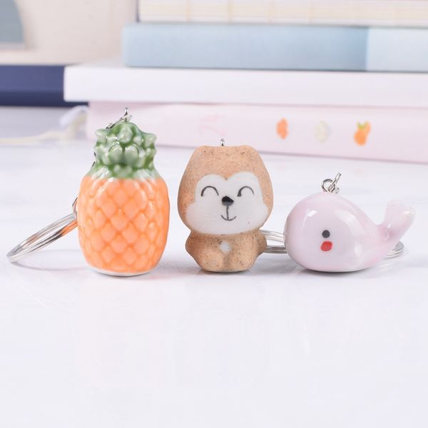 cartoon couple squirrel ceramic key pendant creative car accessories whale key ring small gift wholesale, Black
cartoon couple squirrel ceramic key pendant creative car accessories whale key ring small gift wholesale, Black
