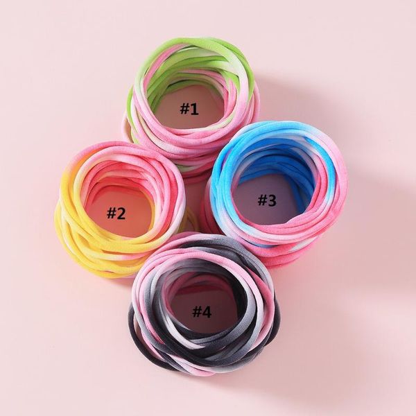 100pcs/set tie dye seamless nylon headbands lovely kids skinny elastic hairbands girls thin ties rope baby hair accessories, Slivery;white
100pcs/set tie dye seamless nylon headbands lovely kids skinny elastic hairbands girls thin ties rope baby hair accessories, Slivery;white