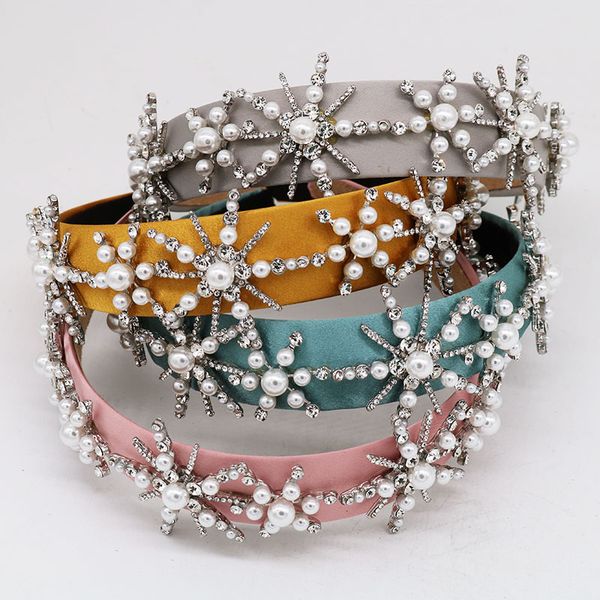 luxury baroque snowflake rhinestone flower crown pearl headband queen prom hairband diadem crystal hair jewelry festival gift, Golden;white
luxury baroque snowflake rhinestone flower crown pearl headband queen prom hairband diadem crystal hair jewelry festival gift, Golden;white