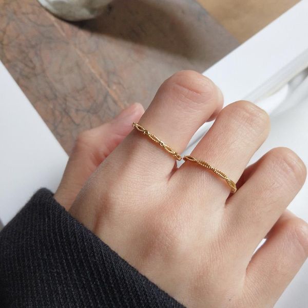 925 sterling silver ring fashion gold simple single circle opening adjustable fine ring trend female silver hand jewelry, Golden;silver
925 sterling silver ring fashion gold simple single circle opening adjustable fine ring trend female silver hand jewelry, Golden;silver