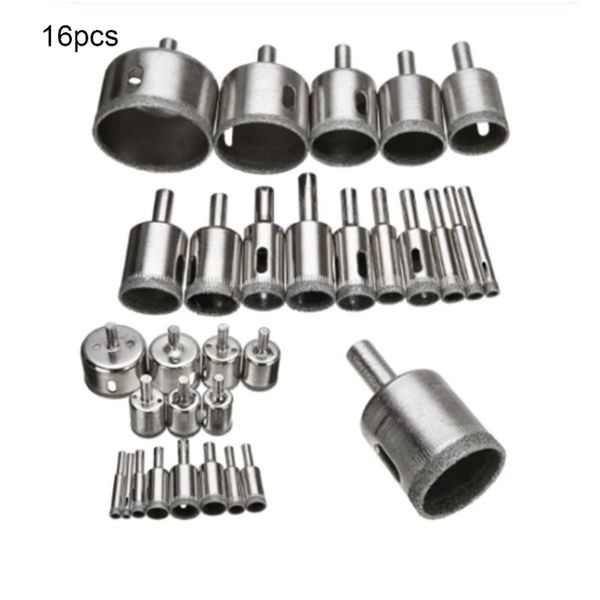 16 pcs smooth tile saw drill bit set diamond hole durable multifunctional home practical electric cutter coated power tools
16 pcs smooth tile saw drill bit set diamond hole durable multifunctional home practical electric cutter coated power tools