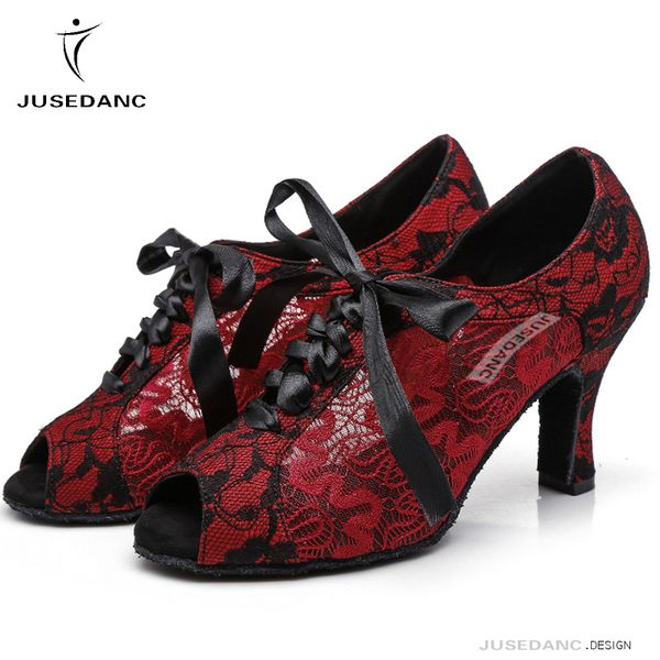 women black/red lace ballroom latin dance shoes female kizomba tango dance shoes middle high heels 5/6/7.5/8.5cm jusedanc
women black/red lace ballroom latin dance shoes female kizomba tango dance shoes middle high heels 5/6/7.5/8.5cm jusedanc