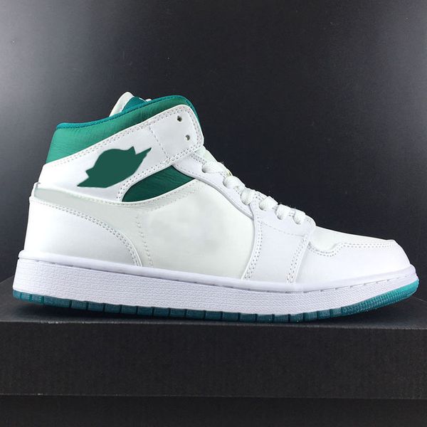 New Arrival Mid Basketball Shoes 1 1s White And Green Trainer Sports Sneakers For Men Women Satin Designer Shoes High Quality
New Arrival Mid Basketball Shoes 1 1s White And Green Trainer Sports Sneakers For Men Women Satin Designer Shoes High Quality