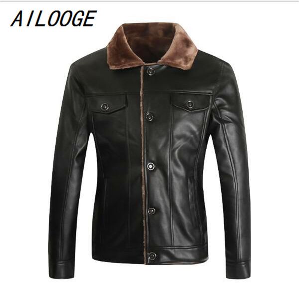 ailooge pu men jacket coat leather jacket men thick velvet jaqueta couro winter overcoat jackets large size homme parka, Black
ailooge pu men jacket coat leather jacket men thick velvet jaqueta couro winter overcoat jackets large size homme parka, Black