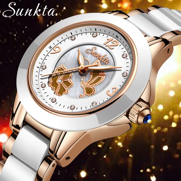 sunkta fashion women watches rose gold ladies bracelet watches 2019new creative waterproof quartz for women, Slivery;brown
sunkta fashion women watches rose gold ladies bracelet watches 2019new creative waterproof quartz for women, Slivery;brown