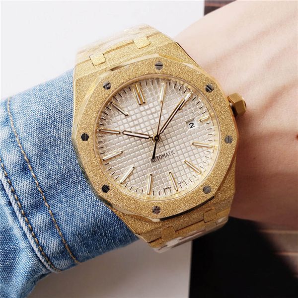 men's perfect mechanical watch designer watch 2019 new sports clock stainless steel gold and silver scrubs case#3016, Slivery;brown
men's perfect mechanical watch designer watch 2019 new sports clock stainless steel gold and silver scrubs case#3016, Slivery;brown