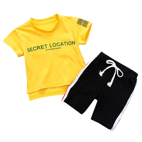 children's short sleeve letter boys sports round neck t-shirt + loose shorts two-piece children's wear kid clothes #lr3, White
children's short sleeve letter boys sports round neck t-shirt + loose shorts two-piece children's wear kid clothes #lr3, White