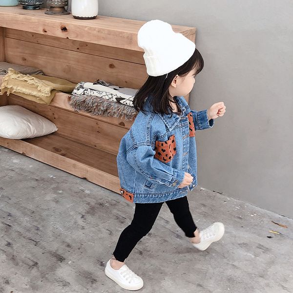 2020 spring and autumn item girl and boy casual jeans coat denim jacket with leopad pocket, Blue;gray
2020 spring and autumn item girl and boy casual jeans coat denim jacket with leopad pocket, Blue;gray