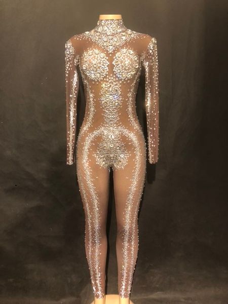 women's birthday bodysuit sparkly rhinestones stretch brown jumpsuit nightclub celebrate outfit female singer dance stones wear, Black;red
women's birthday bodysuit sparkly rhinestones stretch brown jumpsuit nightclub celebrate outfit female singer dance stones wear, Black;red
