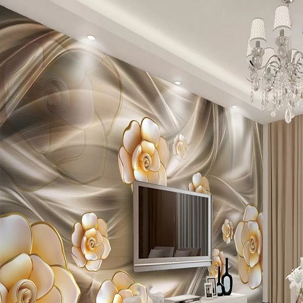 custom large mural 3d wallpaper modern fashion creative flower luxury golden flower living room wall decor deep 5d embossed
custom large mural 3d wallpaper modern fashion creative flower luxury golden flower living room wall decor deep 5d embossed