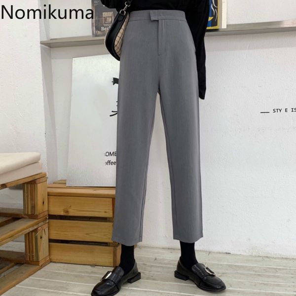 nomikuma мода новый лодыжки длина костюм брюки женщины сплошной цвет прямые свободные черные брюки корейский pantalones женский 3a076, Black;white
nomikuma мода новый лодыжки длина костюм брюки женщины сплошной цвет прямые свободные черные брюки корейский pantalones женский 3a076, Black;white