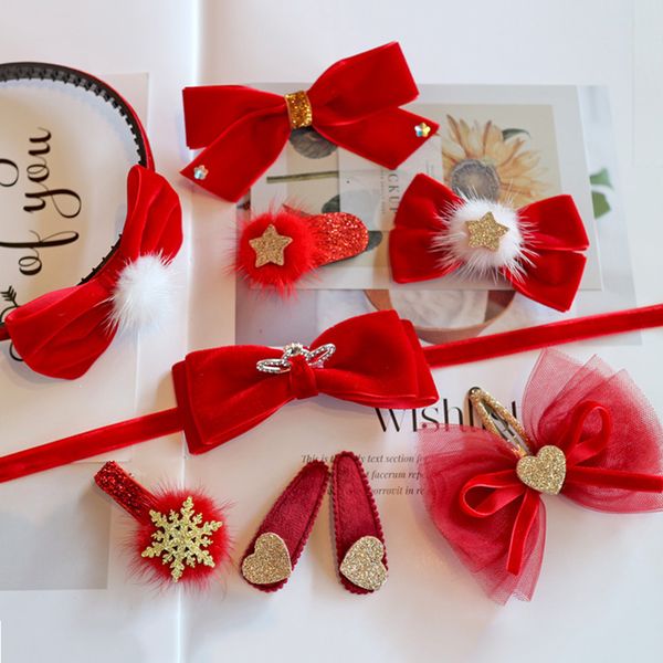 14pcs/set red soft velvet hair bows ball streamer hair clips handmade girls accessories party hairpin, Slivery;white
14pcs/set red soft velvet hair bows ball streamer hair clips handmade girls accessories party hairpin, Slivery;white