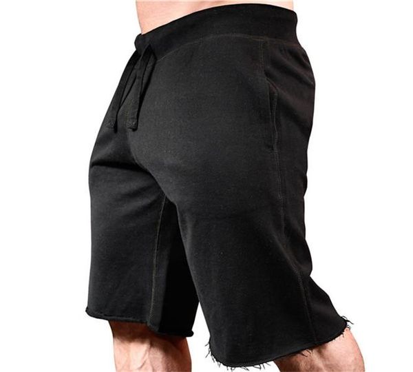 summer frayed cutoff mens shorts fitness running shorts pure color sports knee length pants causal male clothes, White;black
summer frayed cutoff mens shorts fitness running shorts pure color sports knee length pants causal male clothes, White;black