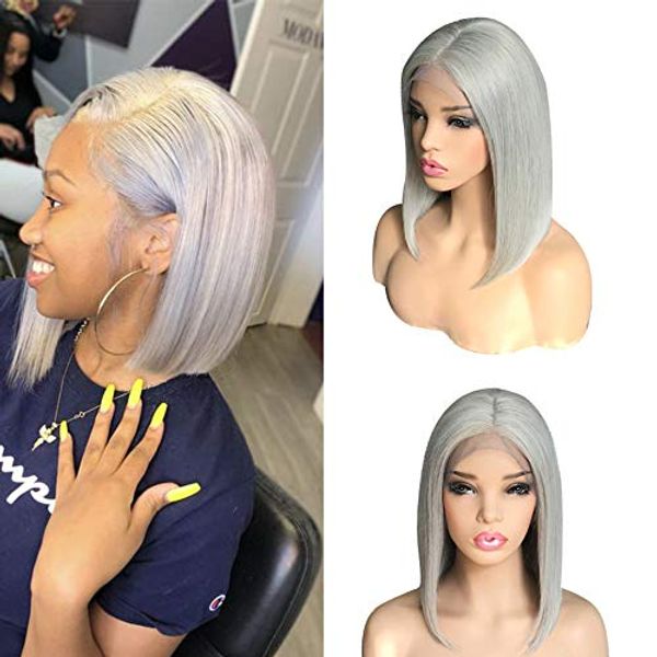 pink red purple green grey colored short bob lace front human hairs wigs pre plucked with baby hair straight bob front lace wig,silver grey, Black
pink red purple green grey colored short bob lace front human hairs wigs pre plucked with baby hair straight bob front lace wig,silver grey, Black