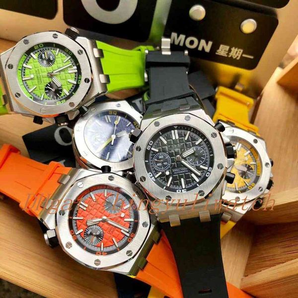 5 colors luxury mens vk quartz chronograph work movement mens watch 45mm rubber strap sport wrist watches, Slivery;brown
5 colors luxury mens vk quartz chronograph work movement mens watch 45mm rubber strap sport wrist watches, Slivery;brown
