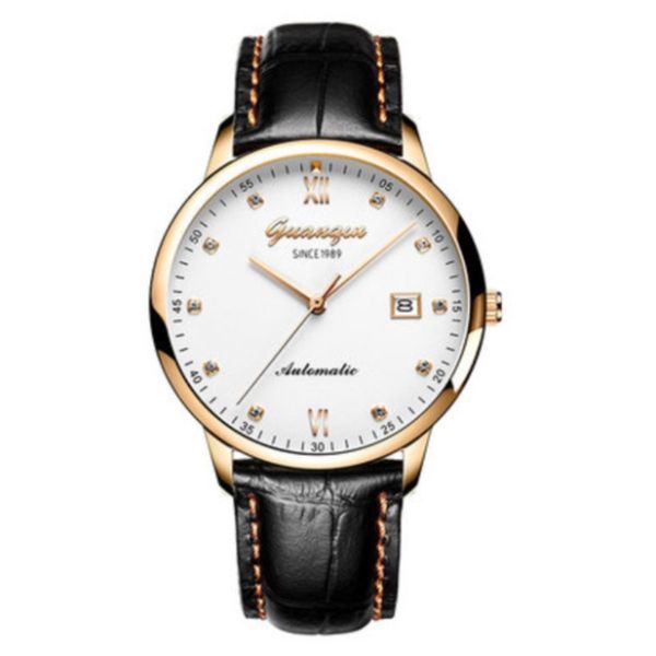 five-year warranty high-end calendar business men watch fully automatic mechanical waterproof watch, Slivery;brown
five-year warranty high-end calendar business men watch fully automatic mechanical waterproof watch, Slivery;brown
