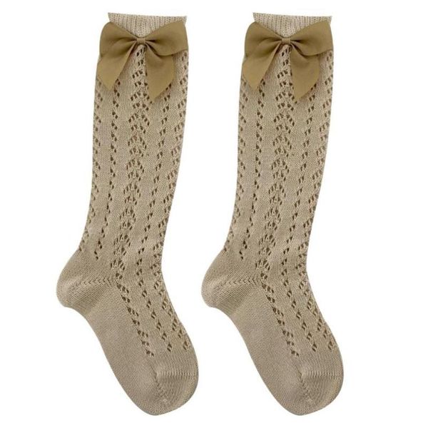 white/khaki mesh knee high socks for girls ribbon bowknot side design infant kids floor socks toddler long, Pink;yellow 
white/khaki mesh knee high socks for girls ribbon bowknot side design infant kids floor socks toddler long, Pink;yellow