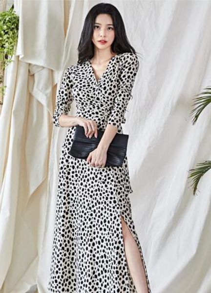 women's autumn new korean temperament v-neck leopard print bandage big swing dress, Black;gray
women's autumn new korean temperament v-neck leopard print bandage big swing dress, Black;gray
