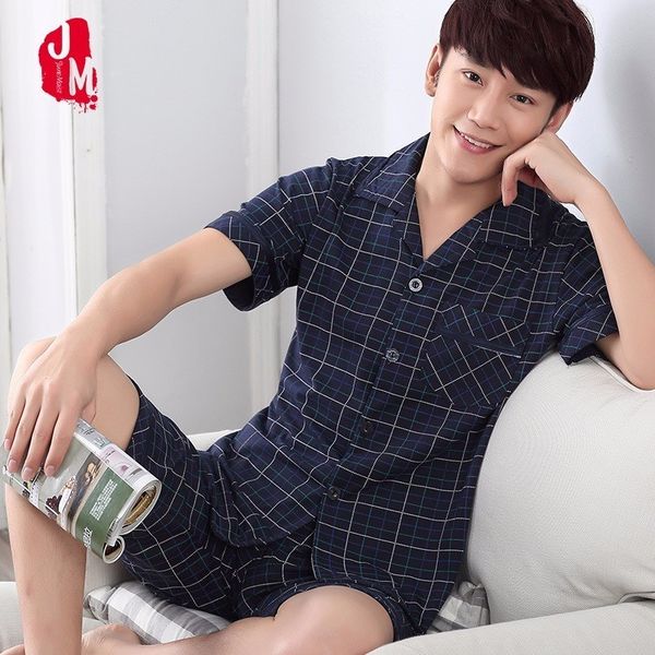 2018 100% cotton men pajama set plaid sleepwear men suit short sleeve pyjamas men's pajamas sets sleepwears men's summer xxxl, Black;brown
2018 100% cotton men pajama set plaid sleepwear men suit short sleeve pyjamas men's pajamas sets sleepwears men's summer xxxl, Black;brown