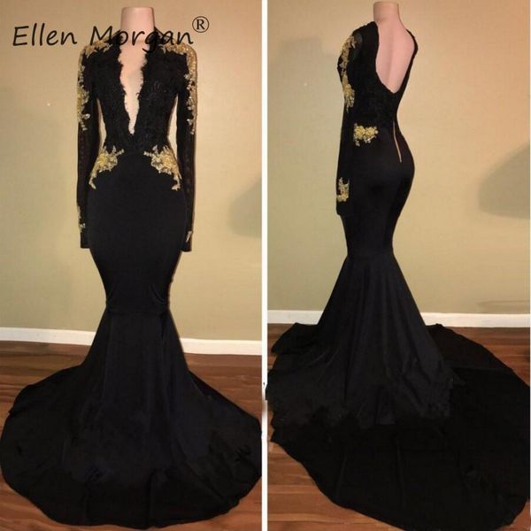 african black girls mermaid long sleeves prom dresses vestidos de gala v neck lace spandex real ps party gowns, White;black
african black girls mermaid long sleeves prom dresses vestidos de gala v neck lace spandex real ps party gowns, White;black