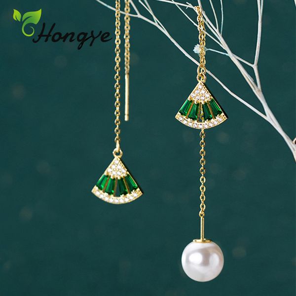 2019 new style fan charm silver earrings for women long tassel drop earrings exquisite shell pearl bijoux fashion vintage jewel, Golden;silver
2019 new style fan charm silver earrings for women long tassel drop earrings exquisite shell pearl bijoux fashion vintage jewel, Golden;silver