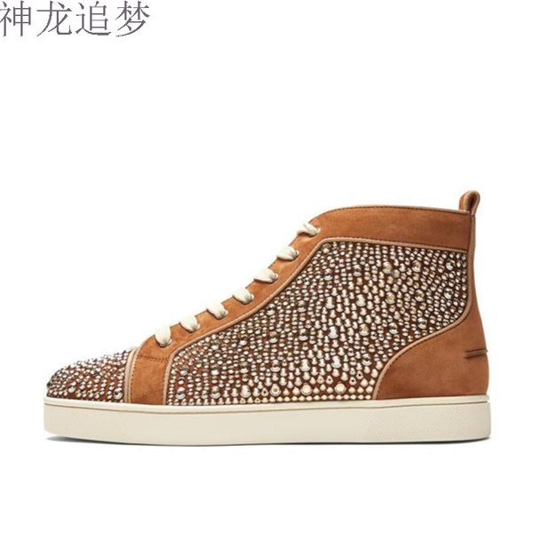 2020-20 fashion men patchwork rhinestone sneakers lace-up flat high-men camping driving casual shoes man size eu38-46, Black
2020-20 fashion men patchwork rhinestone sneakers lace-up flat high-men camping driving casual shoes man size eu38-46, Black