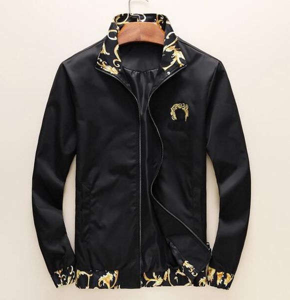 mens brand jacket coat medusa jacket leisure trend locomotive coat new windproof clothes wind fashion jacket designer outdoor men coat, Black;brown