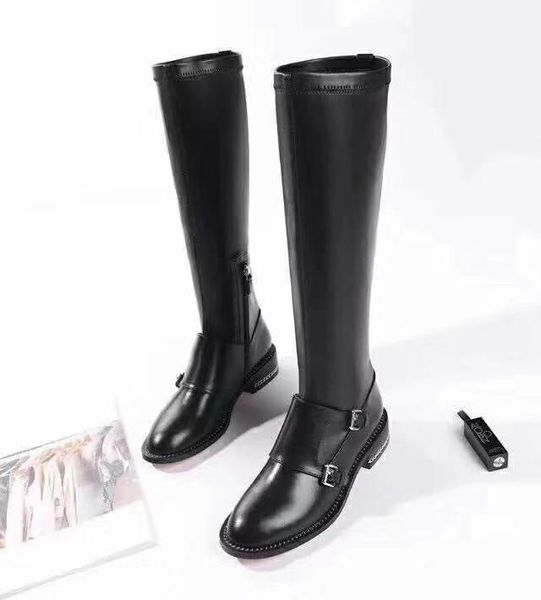 fashionville ~ 2019112603 40 black stretch double buckle knee high boots
fashionville ~ 2019112603 40 black stretch double buckle knee high boots