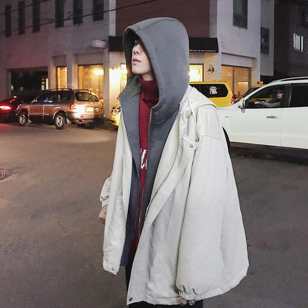 зимнее пальто мужская теплая толстая мода сплошной цвет повседневное пальто с капюшоном мужской дикий свободный хлопок куртка человек парка, Black
зимнее пальто мужская теплая толстая мода сплошной цвет повседневное пальто с капюшоном мужской дикий свободный хлопок куртка человек парка, Black