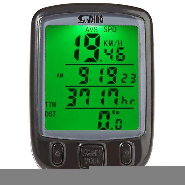 sunding sd - 563b leisure bicycle computer water resistant cycling odometer speedometer with green backlight and battery
sunding sd - 563b leisure bicycle computer water resistant cycling odometer speedometer with green backlight and battery